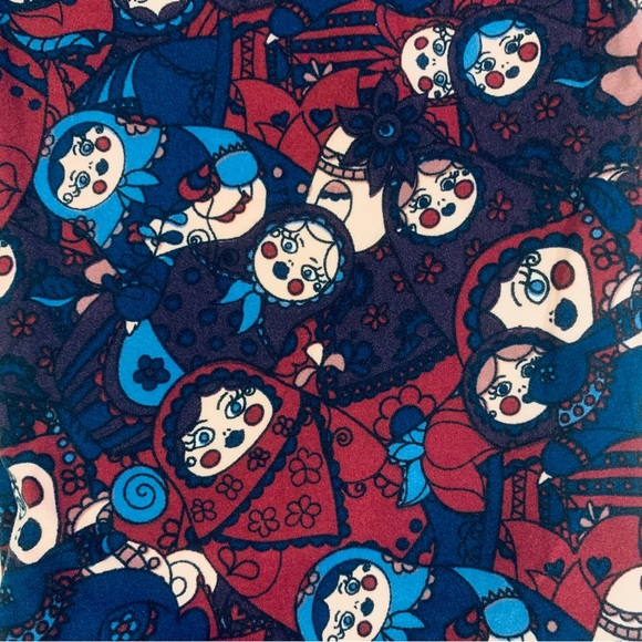 NEW LuLaRoe Butter Soft Leggings - Russian Nesting Dolls OS - Picture 2 of 3